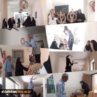 ساخت انواع دست سازه های خلاقانه معماری  و سازه از سقف با نخ کنفی و چوب